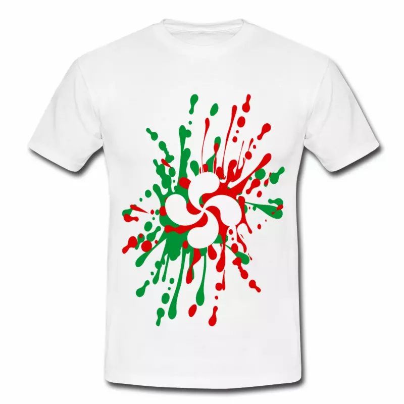 T shirt Pays Basque blanc homme 64 Croix basque Design