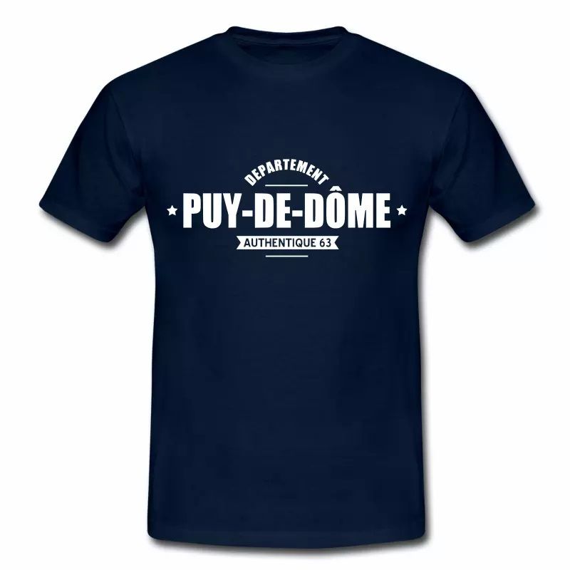 T Shirt Auvergne Département Puy De Dome Authentique 63 HBM