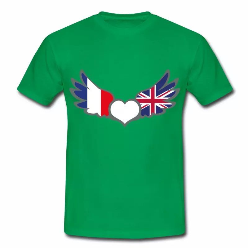 T-shirt Drapeaux France Royaume-Uni V