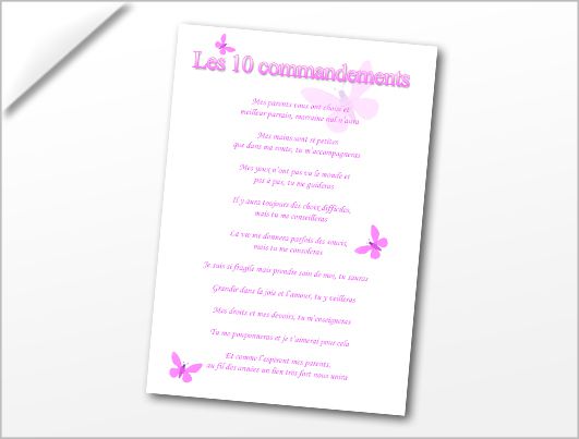 Les-10-commandements-pour-parrain-et-marraine-sur-le-theme-papillons