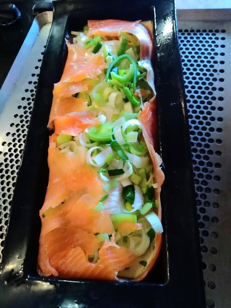 Terrine au saumon fumé, au poireau et au chèvre recettes