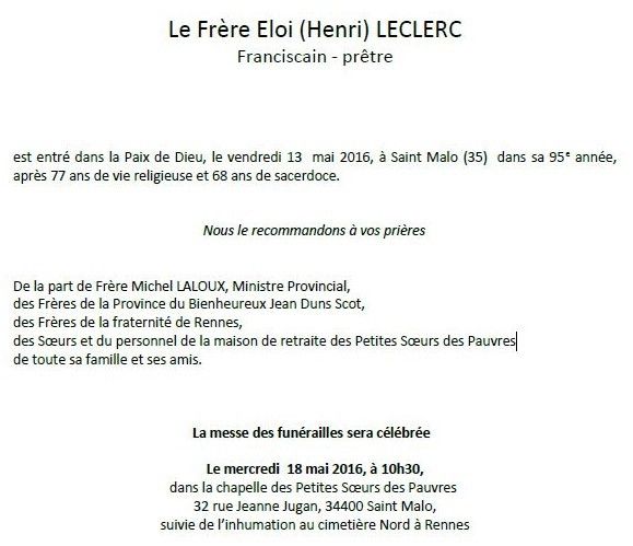Frere Eloi Leclerc Au Dela De L Enfer In Hoc Signo Vinces Parousie By Robles Patrick