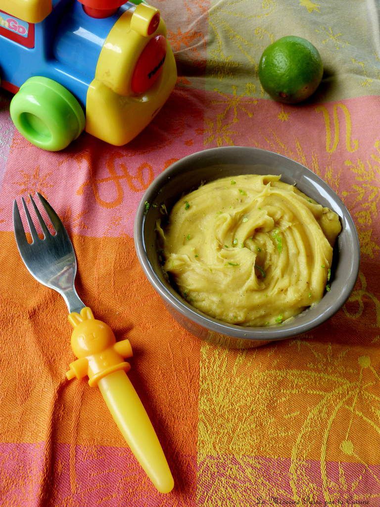 Purée de patates douces à la vanille et citron vert