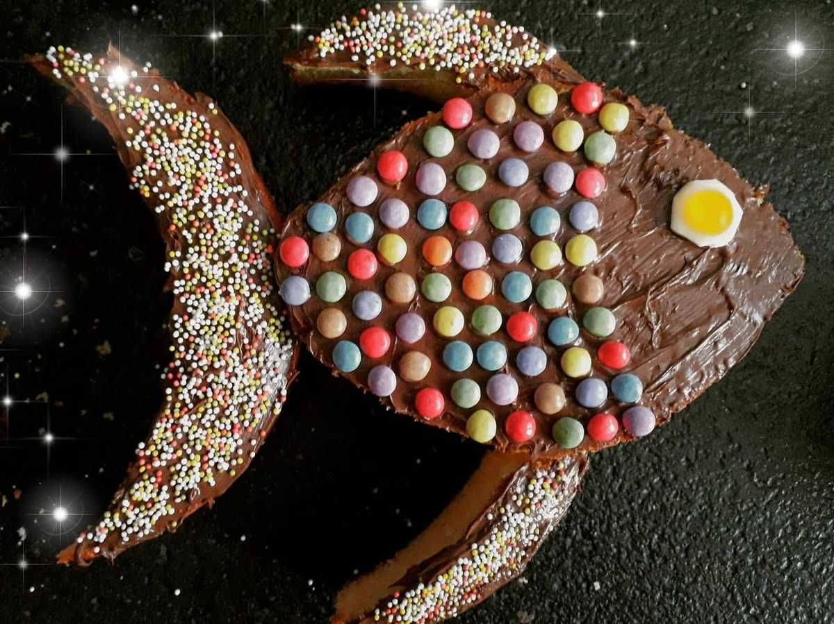 Gâteau poisson pour ma Mini Chocolatine - La Médecine Passe Par La Cuisine