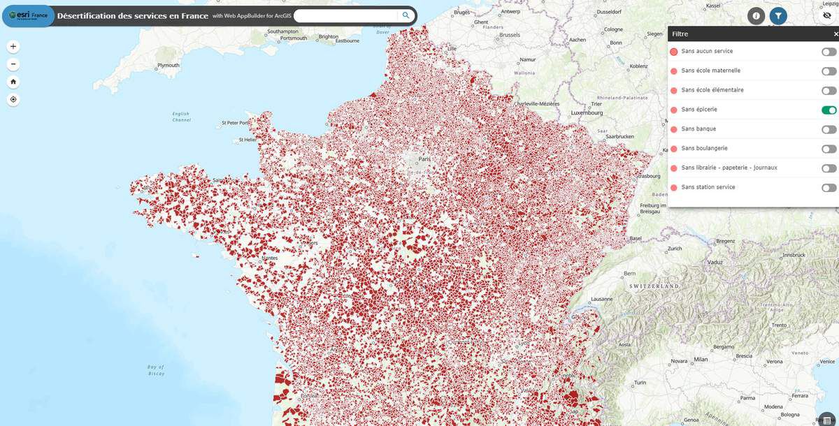 DÉSERT - Boulangeries, épiceries, librairies, banques, agences postales, stations-service, écoles primaires ou maternelles… De (trop) nombreuses communes de France souffrent d’un manque d’accès à ces commerces et services de base.