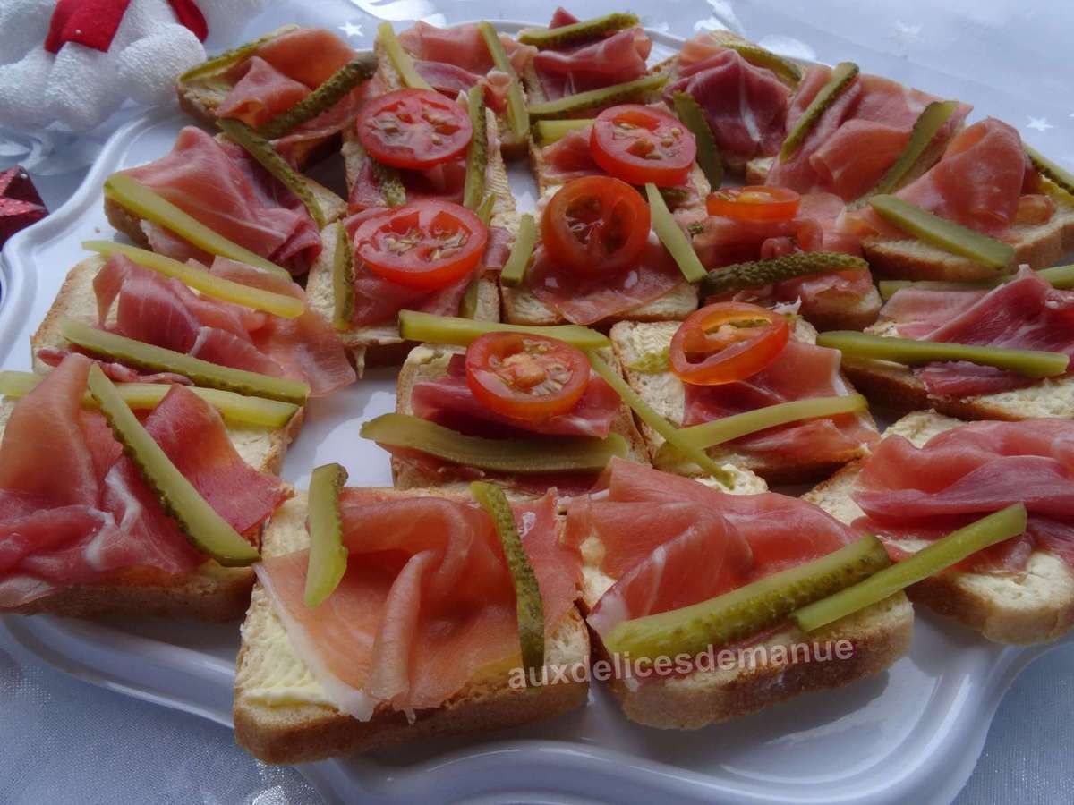 Toasts Au Jambon De Parme Et Cornichons Auxdelicesdemanue