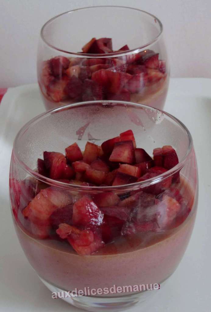 dessert light, dessert léger, dessert,  Panna cotta aux nectavignes, pannacotta, nectavigne, Panna cotta light, pannacotta légère