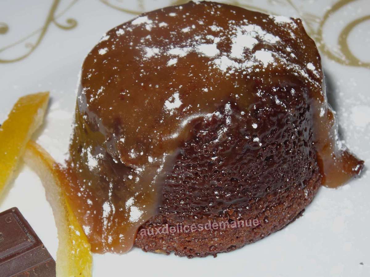 coulant au chocolat - chocolat - caramel au beurre salé - dessert 