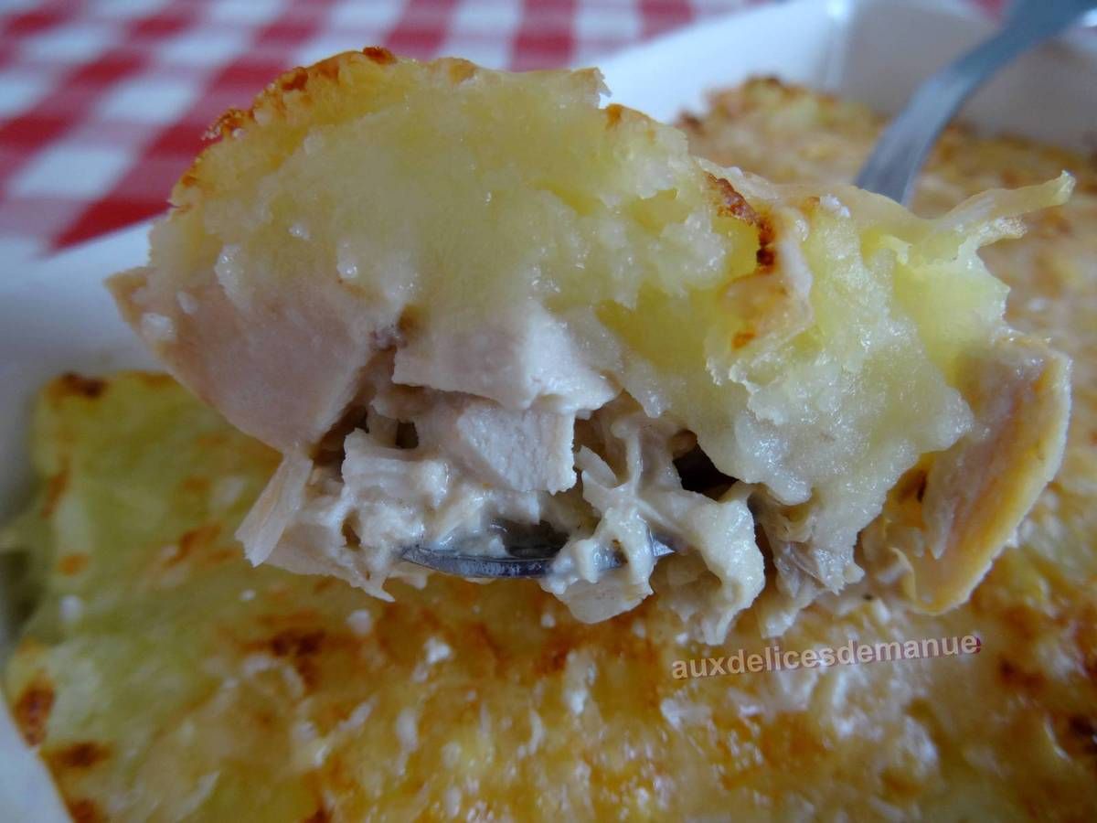 Restes De Poulet Roti En Gratin De Pommes De Terre Auxdelicesdemanue