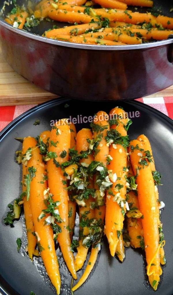 recette marocaine, carottes, sauce chermoula