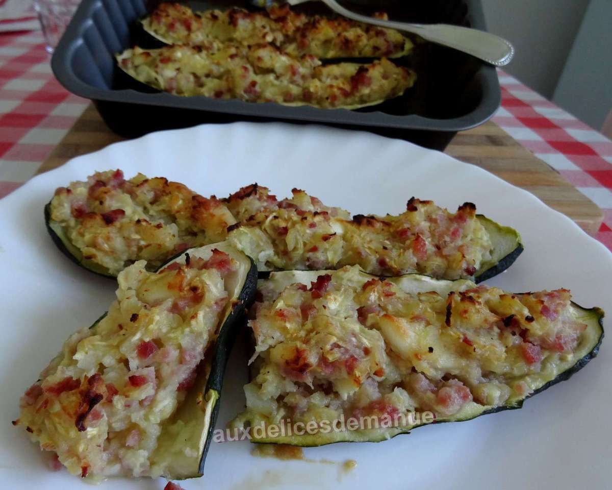 Courgettes Farcies à La Pomme De Terre Et Bacon Light