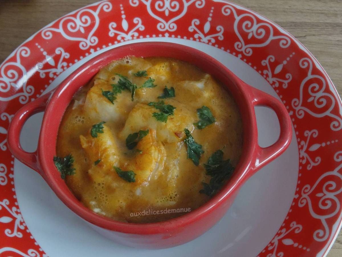 Filets de dorade sébaste et crevettes à la bisque de homard -  auxdelicesdemanue