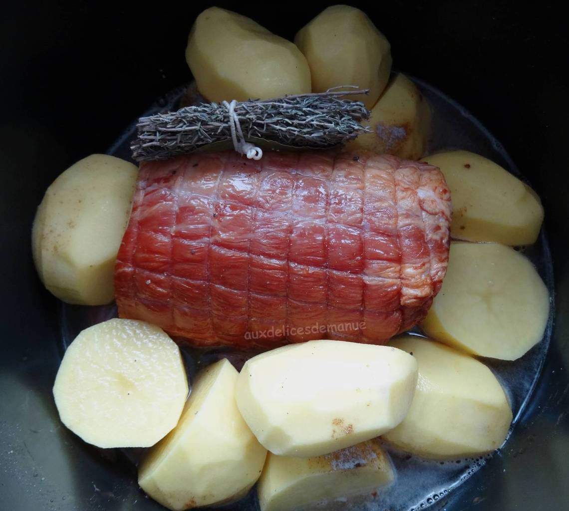 Rôti de porc fumé et pommes de terre, au Cookéo ou pas - auxdelicesdemanue