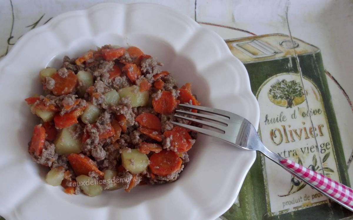 Ragoût, rata, pommes de terre, carottes, plat pas cher, recette facile, plat complet, plat unique