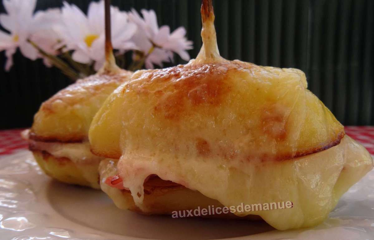 pommes de terre, pommes de terre gratinée, pommes de terre fourrés, croque