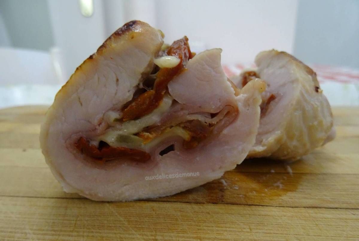 dinde, escalope, volaille, roulés, cuisson au four, recette rapide, recette facile, jambon cru
