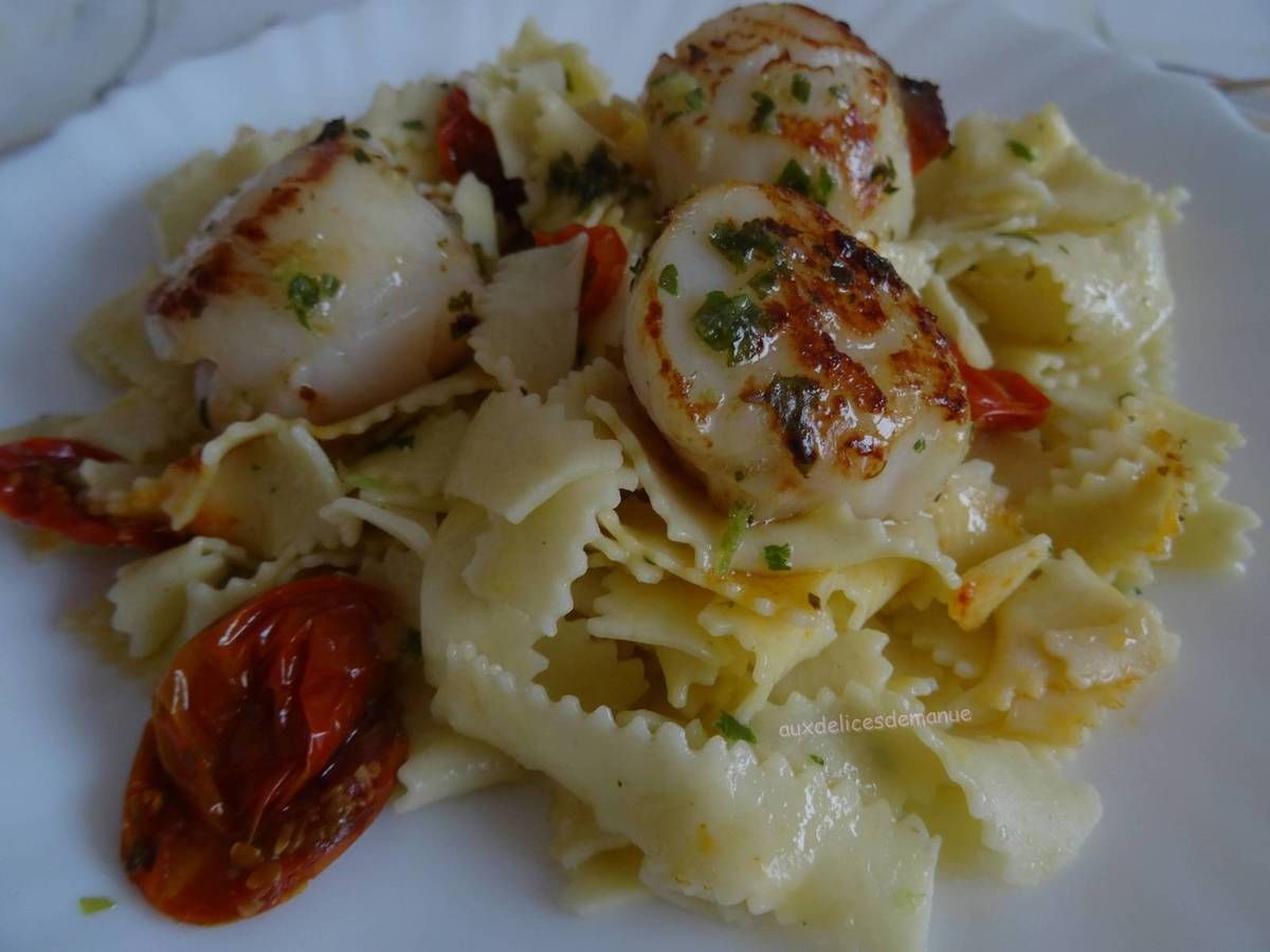noix de Saint-Jacques, Saint-Jacques, coquille, beurre ail et persil, beurre aillé, pâtes, Noël, jour de l'an fêtes