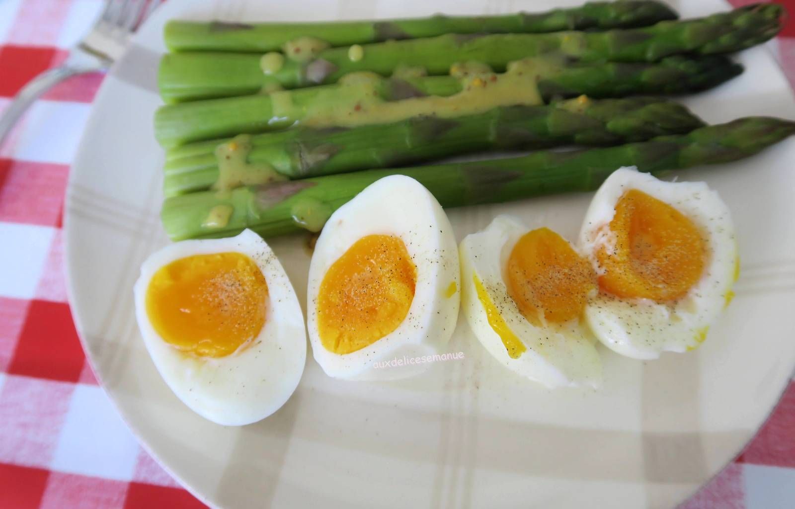  asperges, asperges vertes, œufs, m. cuisine, cuisson vapeur, cuisson simultanée 
