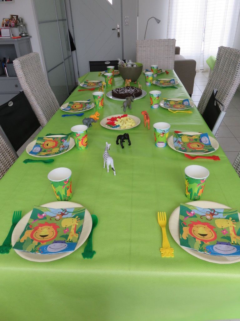 Anniversaire Jungle Animaux De La Savane 6 Ans Le Blog De Lacuisinedecarole Over Blog Com