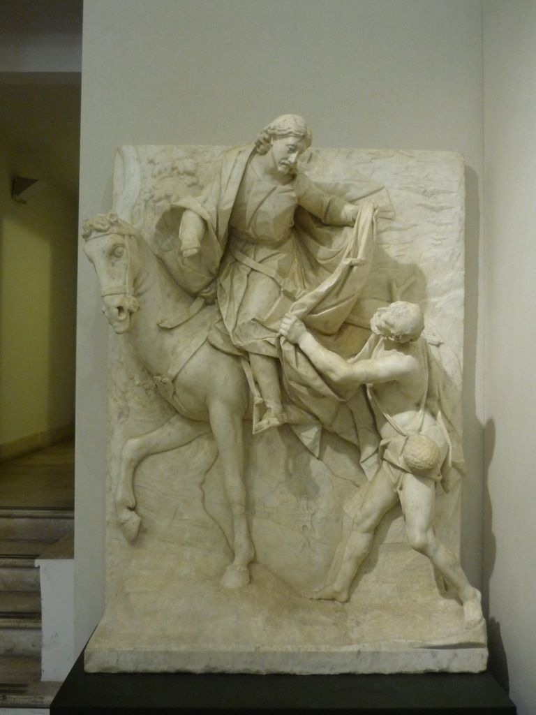 Pietro Bernini, San Martino divide il mantello col povero (1595-1598)