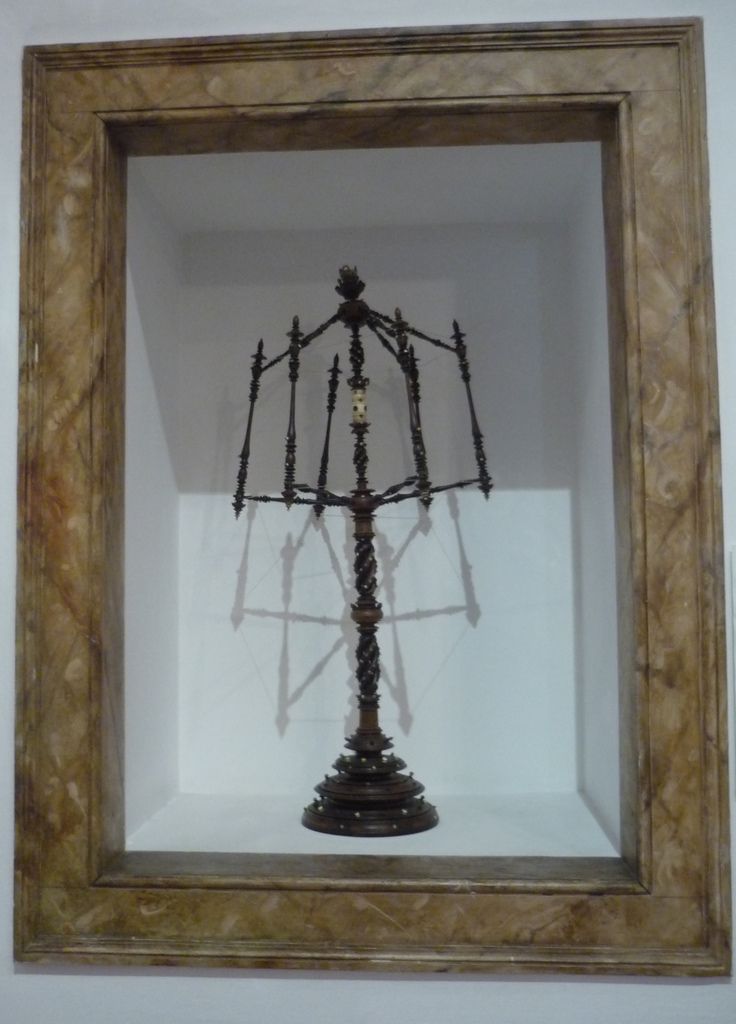 Dévidoir, Inde, XVIIe siècle, teck, ébène et ivoire