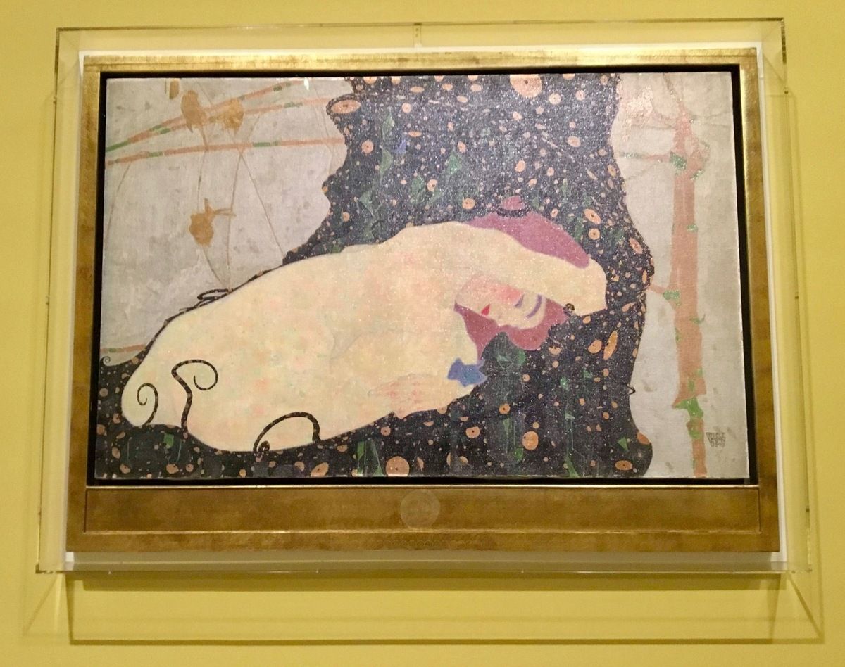 Danaé, 1909, Huile et peinture métallique sur toile, The Lewis Collection
