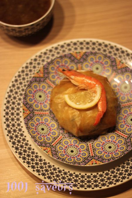 pastilla poisson et fruits de mer