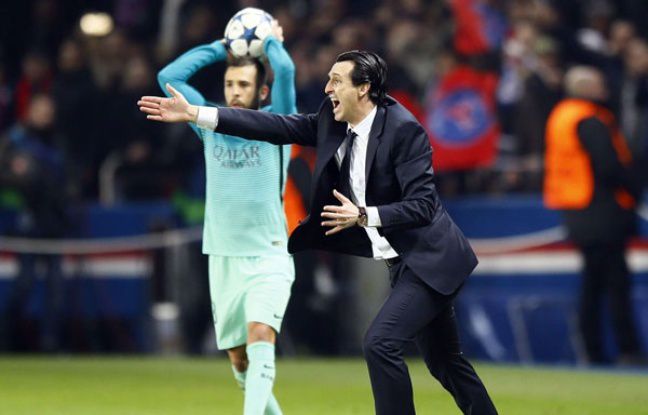 Unai Emery  a mené ses hommes à la victoire contre le FC Barcelone | © François Mori