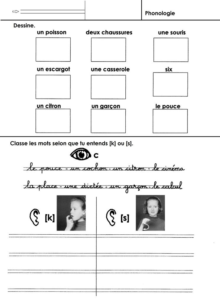 Phonologie Cp Le Son S Graphies Etudiees S Ss C C Et Syllabe Tion Ecole Maternelle Gellow