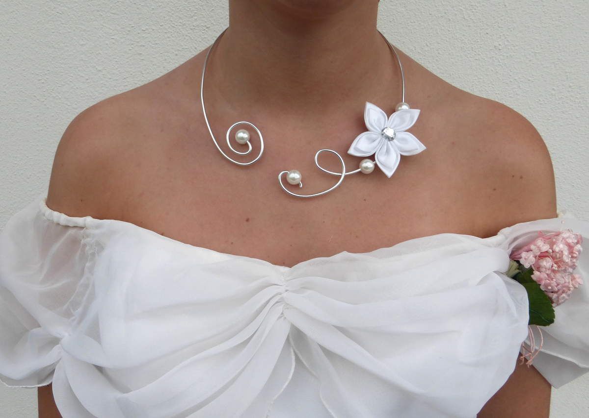 Colliers de mariage/colliers mariée/accessoires pour le mariage/parure  bijou mariage - Bijoux Glamour