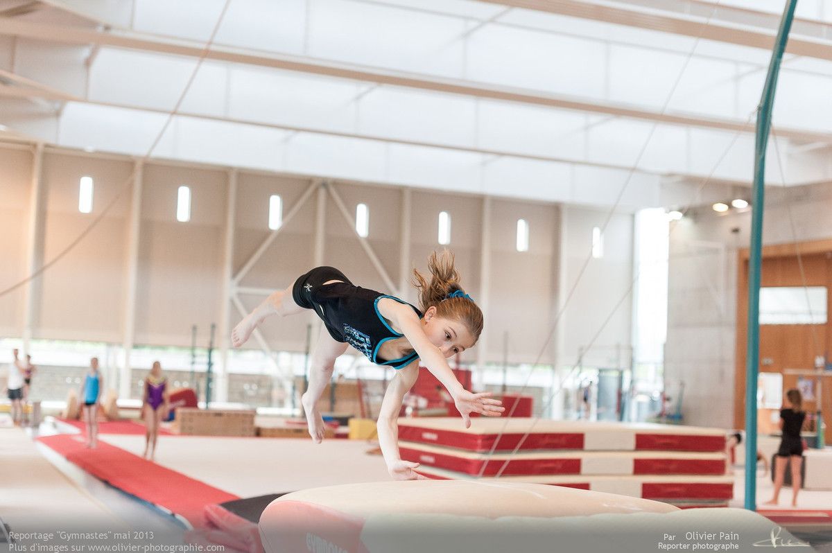 Reportage sur la gymnastique en France réalisé à Saint pierre des corps près de tours.