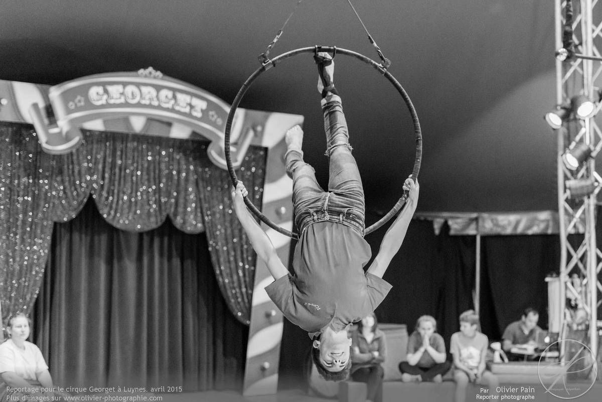 Reportage à Luynes pour le cirque Georget, pôle européen des arts du cirque.