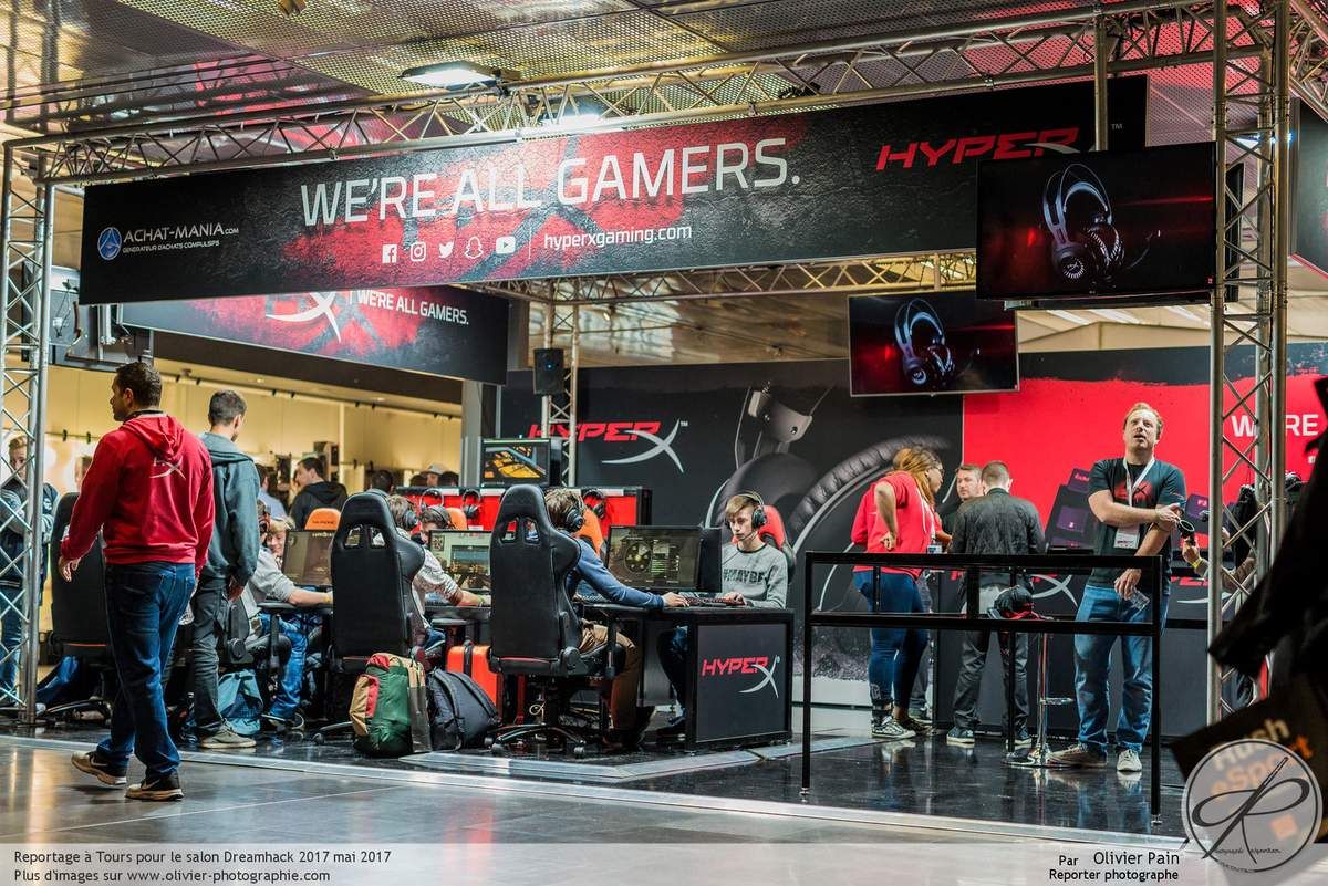 Reportage pour hyper-X au salon dreamhack au vinci à Tours