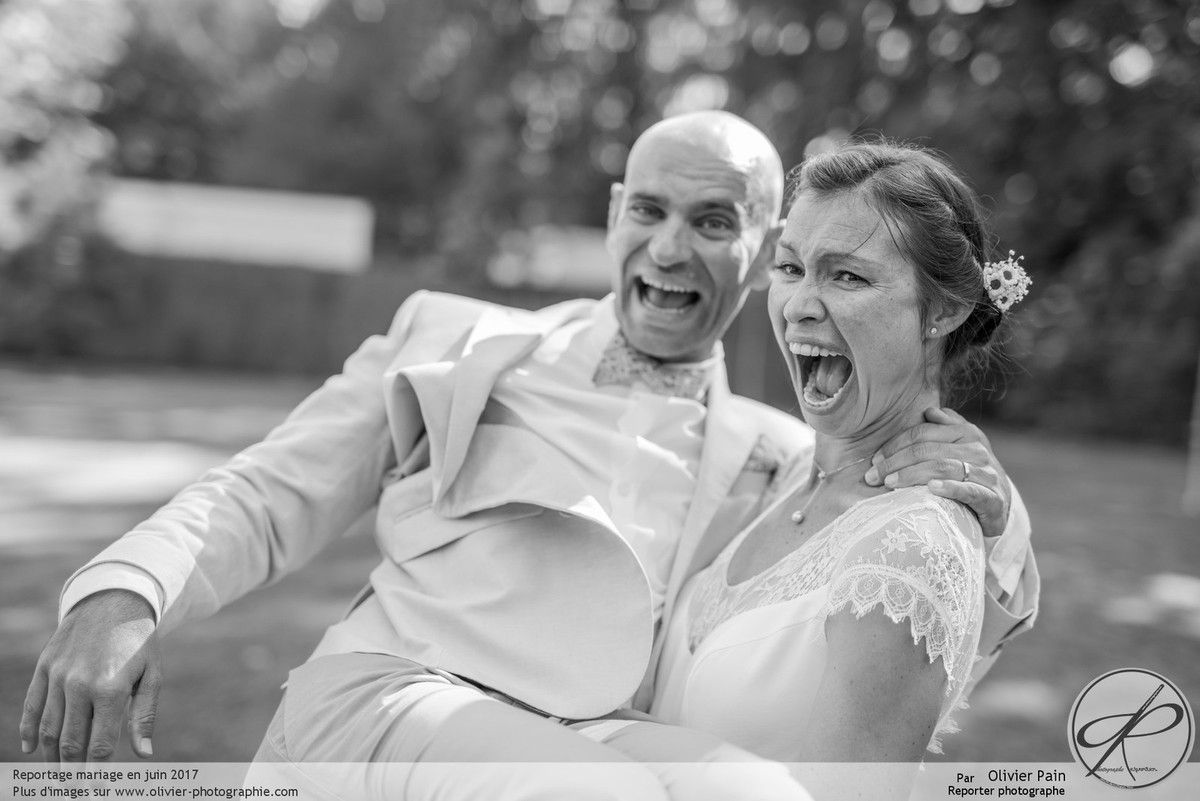 Reportage lors d'un superbe mariage près de Tours. 