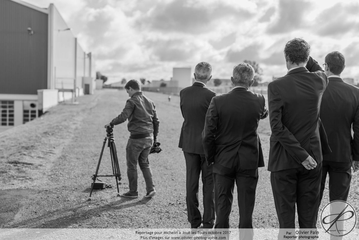 Reportage pour Michelin : immersion et photo de groupe