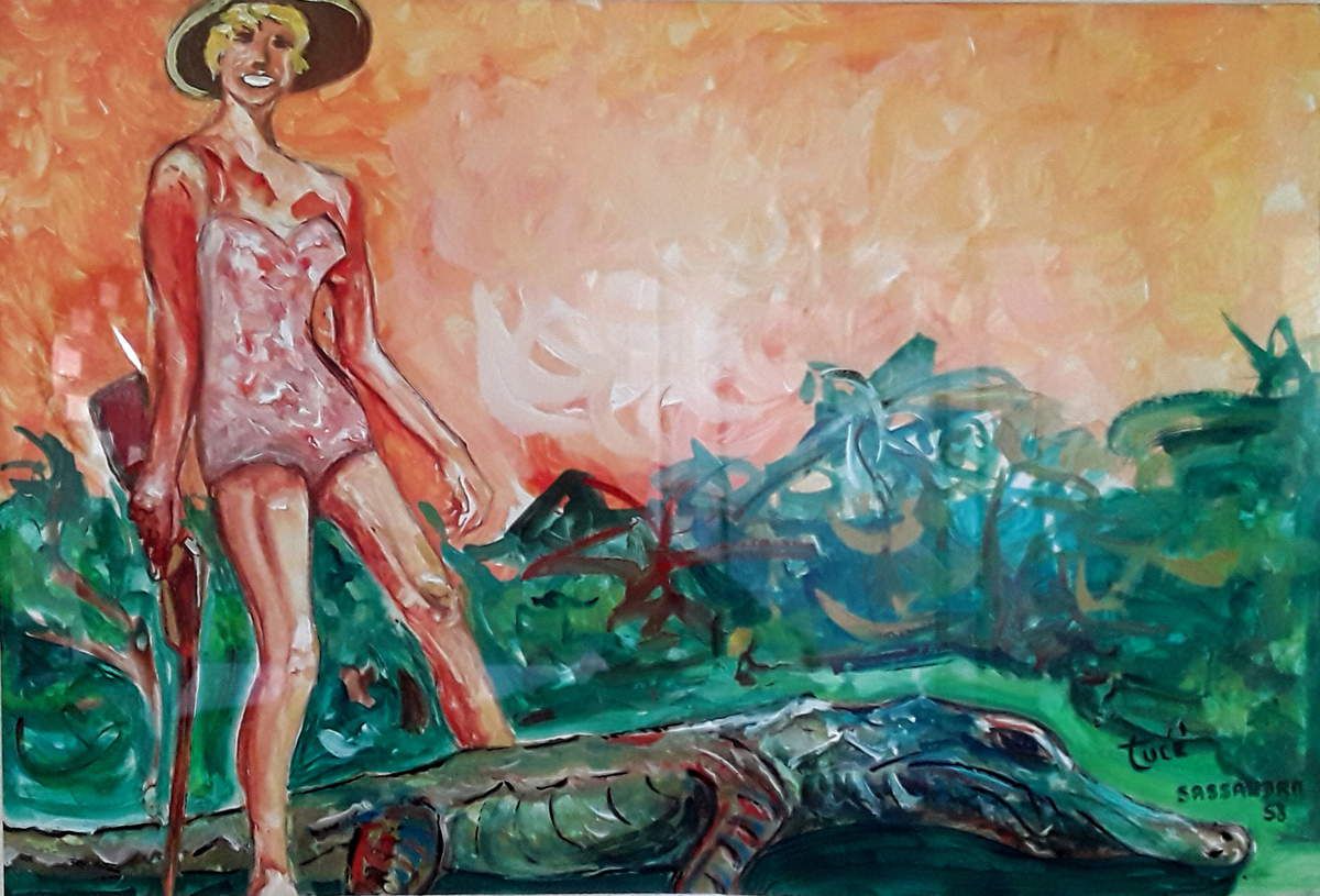 peinture, tableau, sassandra 1958