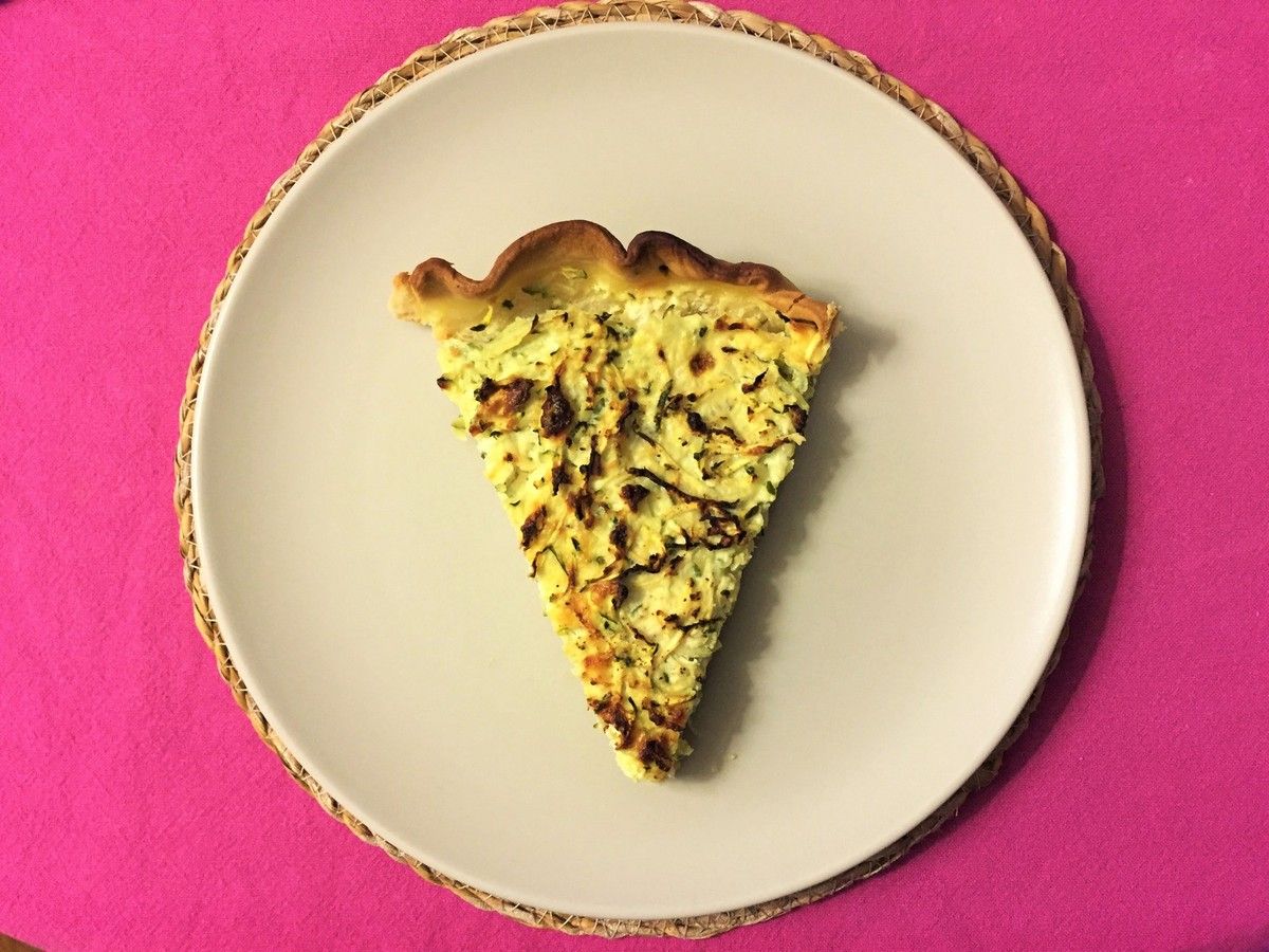 tarte aux courgettes et à la brousse