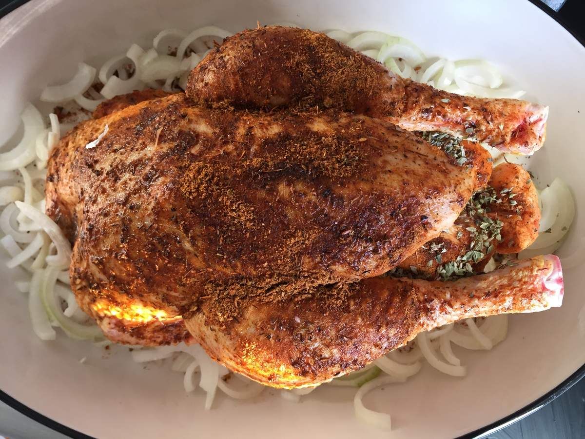 poulet roti aux épices