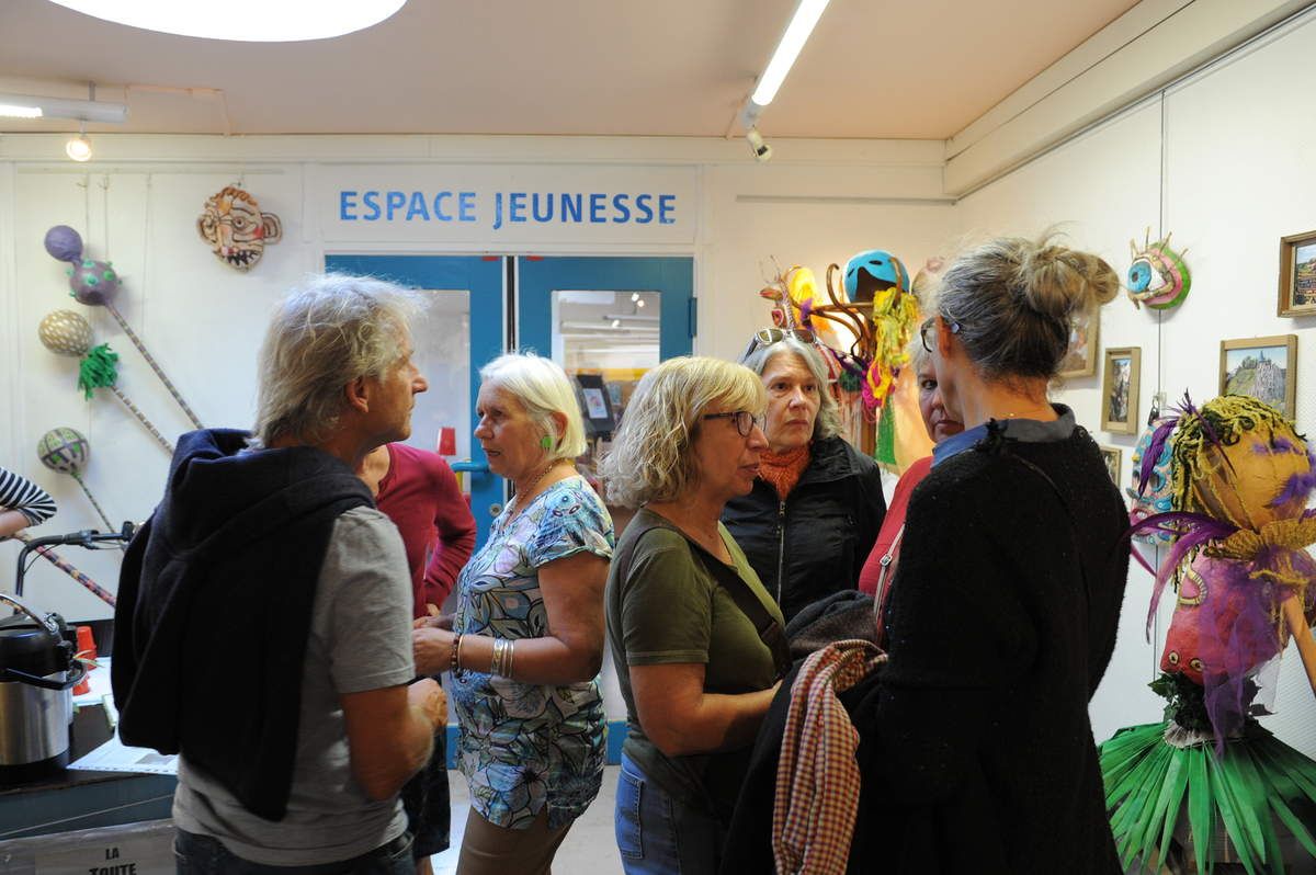 expo à la médiathèque " touf ensemble" ! bravo à tous  ! très beau travail Frede !