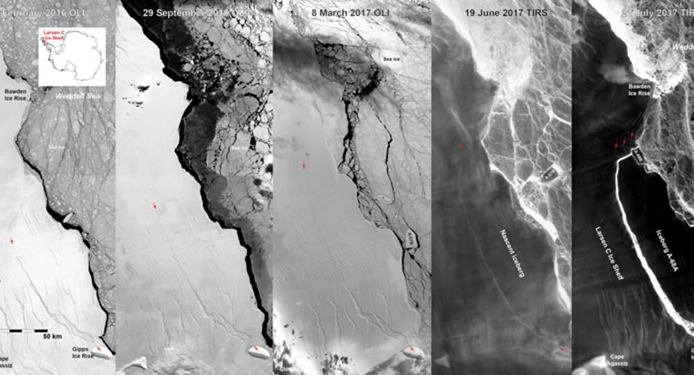 Premières images du méga iceberg qui s’éloigne de l’Antarctique