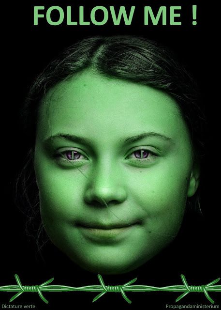 Greta est un pantin dont les messages sont écrits par son père