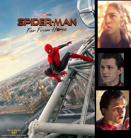 SPIDER-MAN: FAR FROM HOME Samuel L. Jackson, Jake Gyllenhaal, Zendaya, Cobie Smulders, Jon Favreau et Marisa Tomei