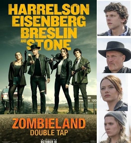 RETOUR A ZOMBIELAND (2019) Zombieland: Double Tap Woody Harrelson Jesse Eisenberg Emma Stone