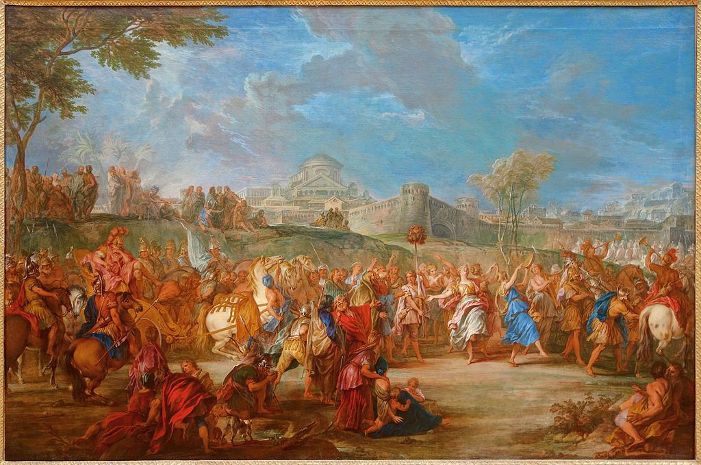 "Le triomphe de David" par Nicolas Bertin (1667-1736), Palais des Beaux-Arts de Lille. (Photo Wikimedia commons)