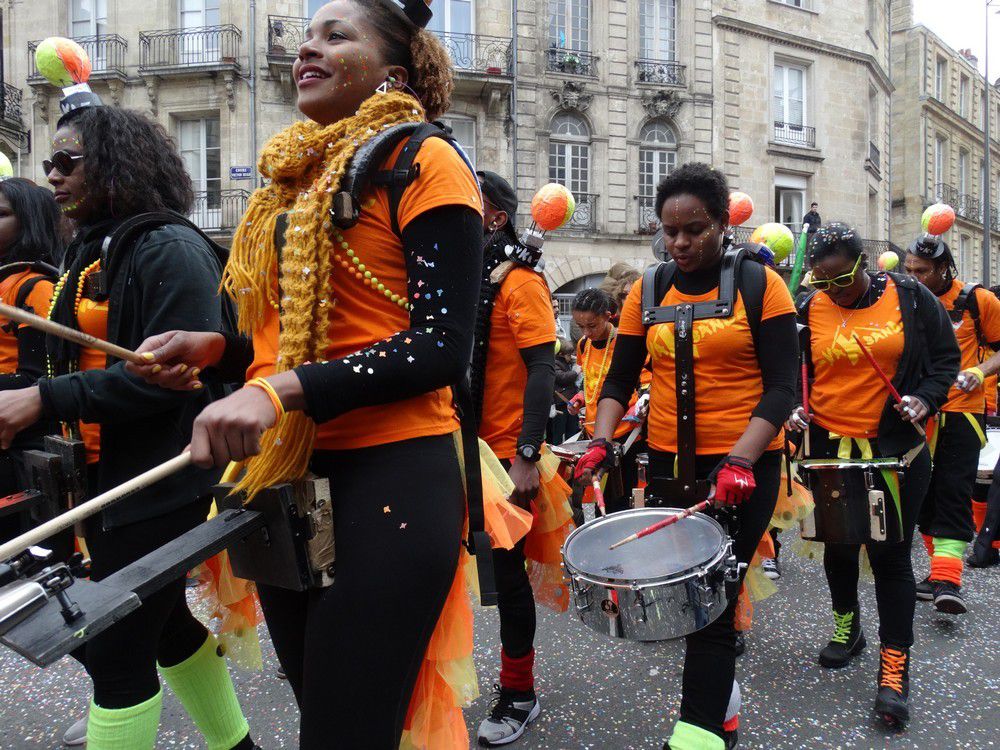 Le carnaval de Bordeaux 2016 : les musiciens...