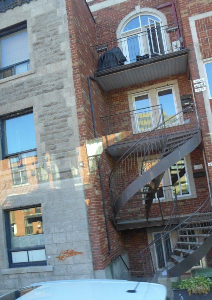Montréal : les escaliers extérieurs...
