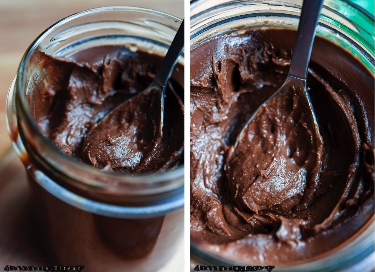 Pâte à tartiner: Aubergine - noisette - chocolat ;-)