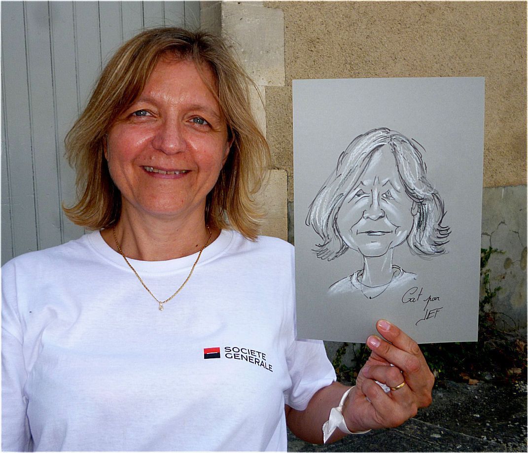 Cat caricature de Jef