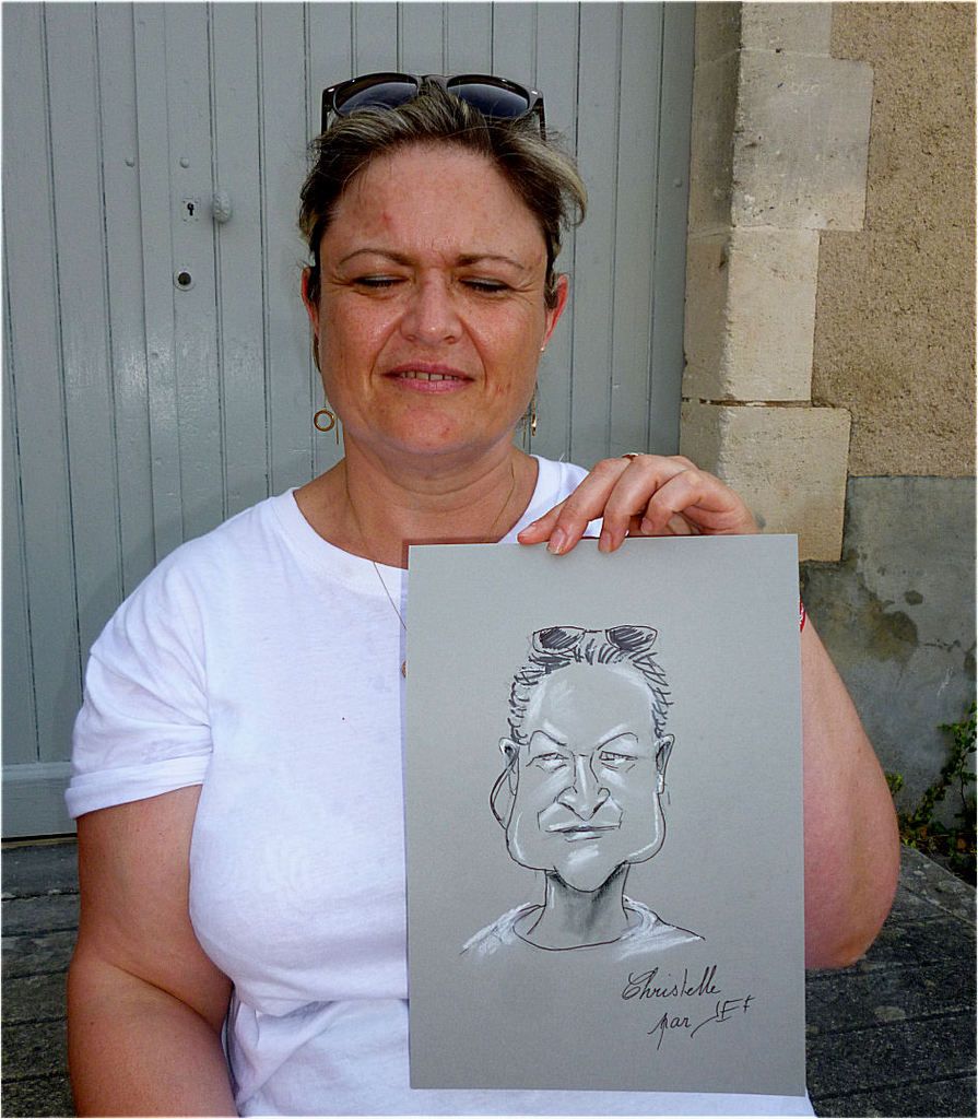 Christelle caricature de JEF