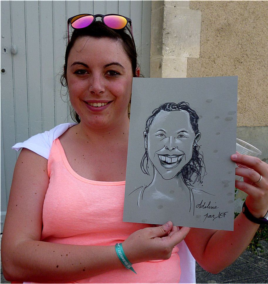 Adeline caricature de Jef